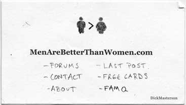 Men Are Better Than Women